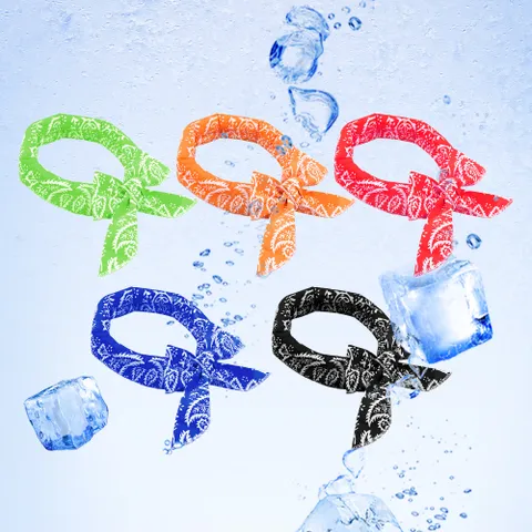 [5종세트] 페이즐리 냉감 쿨스카프 넥쿨러 여름 얼음 쿨링목토시