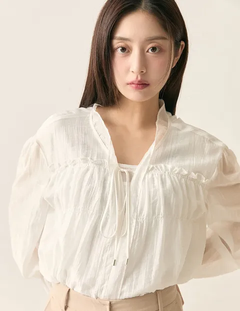 넥 프릴 블라우스 RMBLF23R14 431941