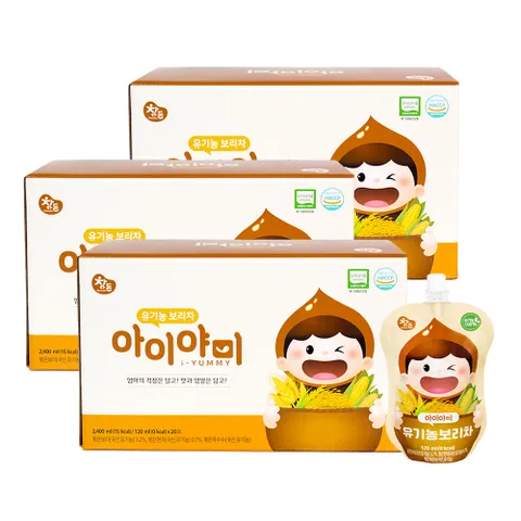 참든 아이야미 유기농 보리차 120ml x 60포