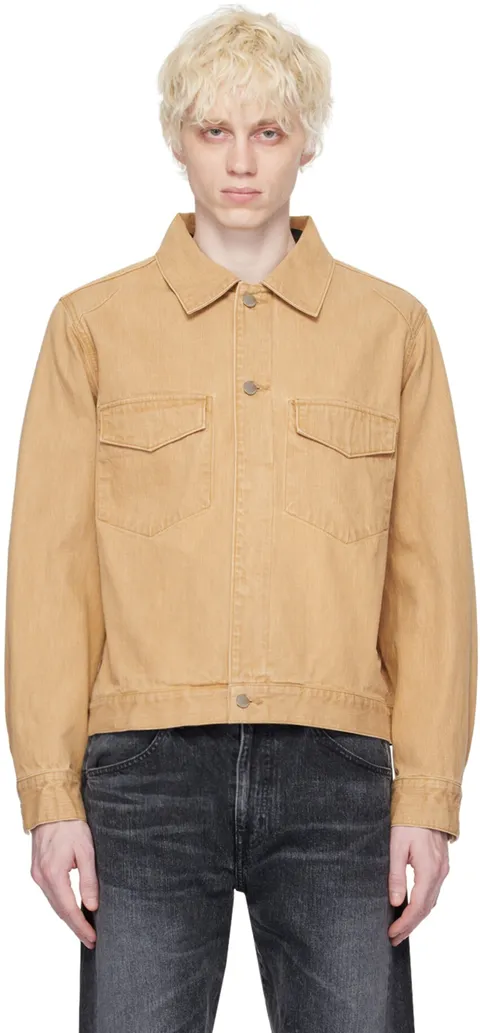 지에다 베이지 컬러 데님 재킷 Jie-24S-SH05-B
