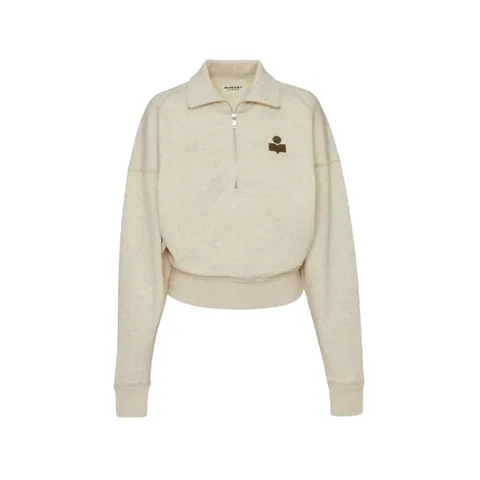 로스 로고 집업 맨투맨 에크루 카멜 여성 SW0093FA A1M07E ECCA