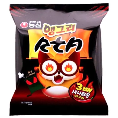 농심 앵그리 너구리 121gx40봉지 맛있는라면 봉지라면 야식 간편요리