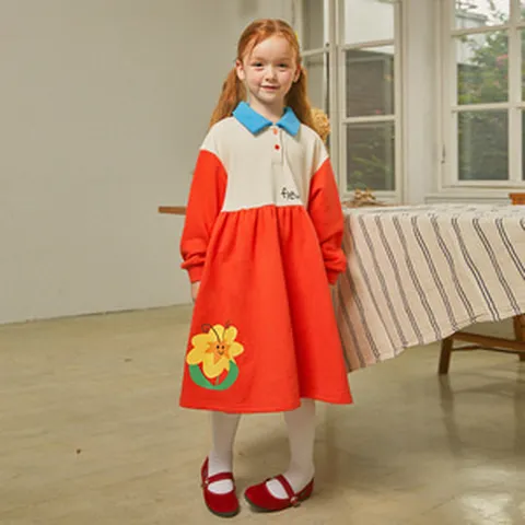 플레르 컬러블럭PK원피스