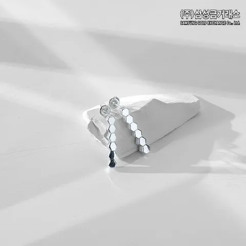 925 실버 드롭 귀걸이