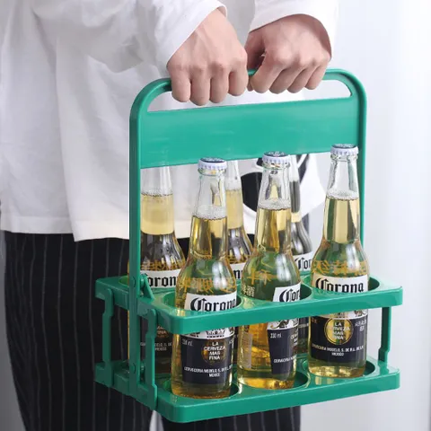 캠핑트레이 맥주꽂이 접이식 맥주 6구 음료캐리어 캠핑트레이 캠핑나눔접시 음료받침대