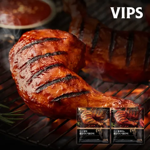 [신제품/증.정] 빕스 국내산 통닭다리 직화구이 360g+[증.정]바비큐포크라이스 1팩