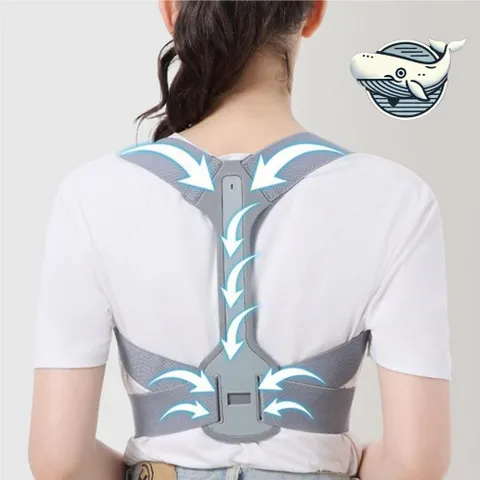 바른 자세 교정기 허리통증 완화 어깨교정 밴드 거북목교정기 거북목 자세교정밴드 라운드숄더