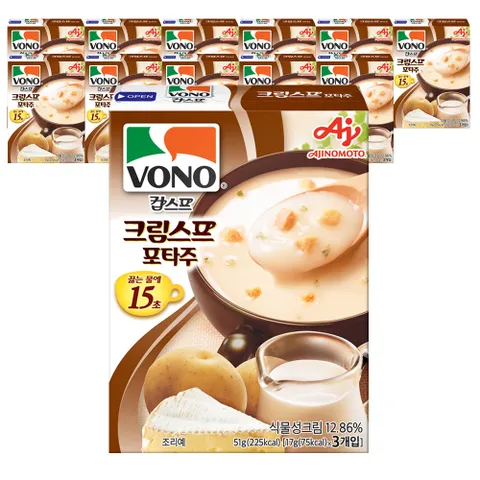 보노스프 컵스프 크림스프 포타주 스프 51g x 12개