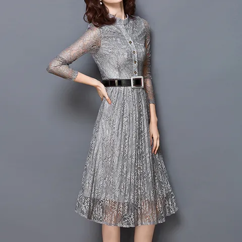 248888 - 라디아 레이스 롱원피스 여름원피스 여성원피스 40대원피스 50대원피스 오피스룩 레이스원피스