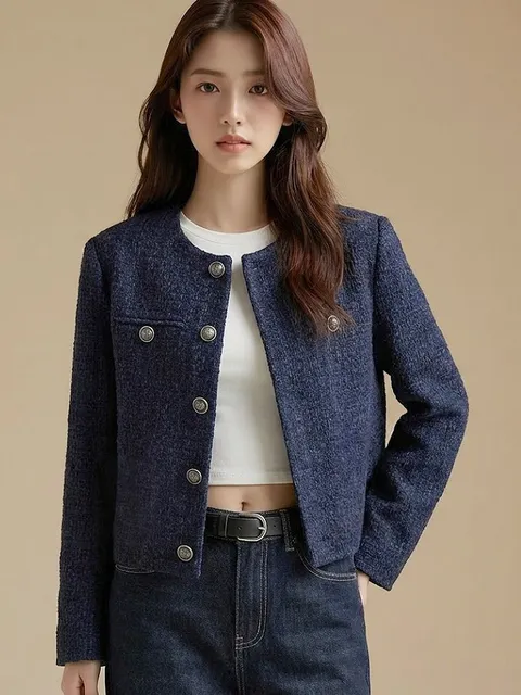 벨벳터치 라운드 트위드 자켓(S4FJK022A)