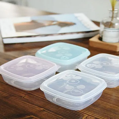 에이치플러스몰 햇반용으로 좋은 프리미엄 실리콘 밀폐용기 4P세트 실리콘용기 햇반용기