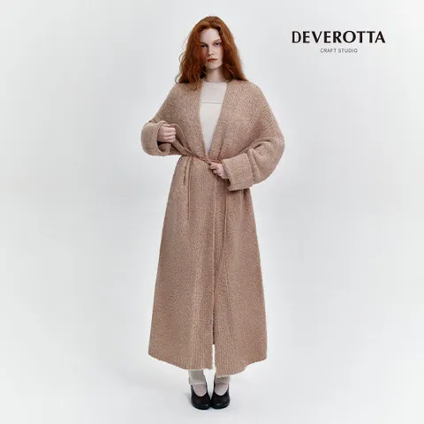 드베로타 25FW 이태리알파카 롱니트코트