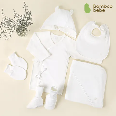 [밤부베베] 화이트크림 GIFT 세트 5종 + 발싸개