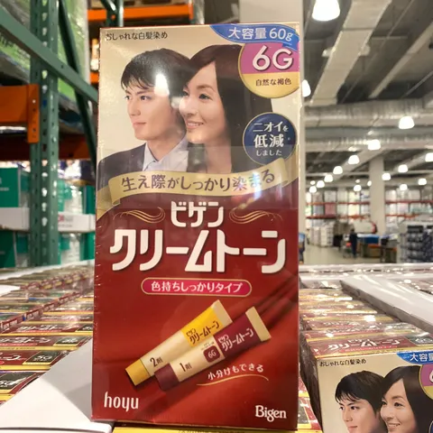 비겐 크림톤 염색약 60g x 2팩 6G 자연갈색 염모제 크림톤 염색약 염모제