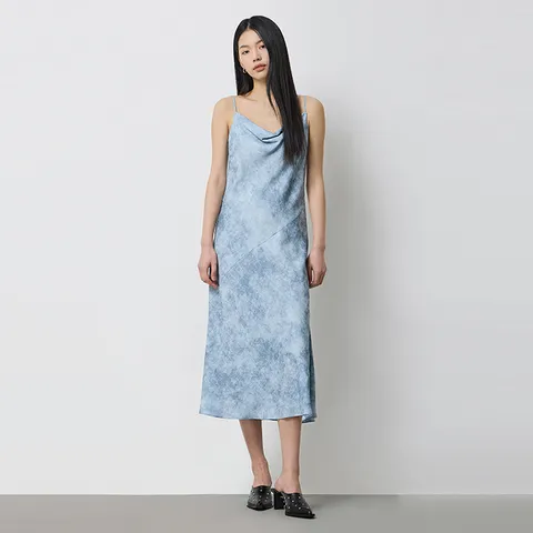 [본사] 플레르 카울 슬립 원피스_SAOP03511BL