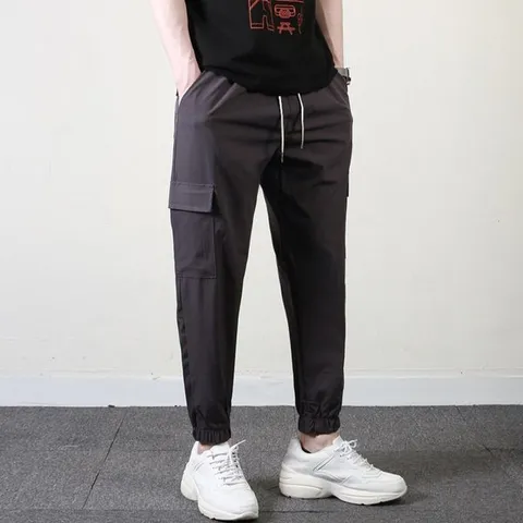 [하프클럽/프랭키뉴욕]프랭키뉴욕 남자 여름 조거 팬츠 쿨 바지 아이스 카고 스판 밴딩 시원한_MMPA14