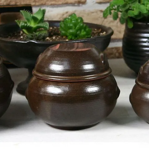 항아리 자배기 500g 옹기 3호 옹기 항아리 단지 용기 김치통 냉장고보관용기 소품단지