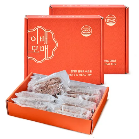 호박고지 팥 찰 시루떡 2박스(개별포장)