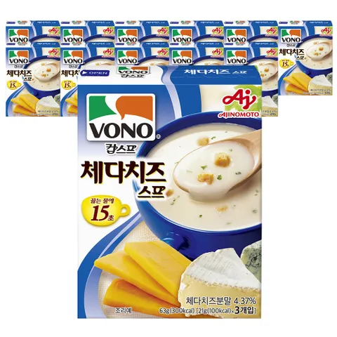 보노스프 컵스프 체다치즈 스프 63g x 12개