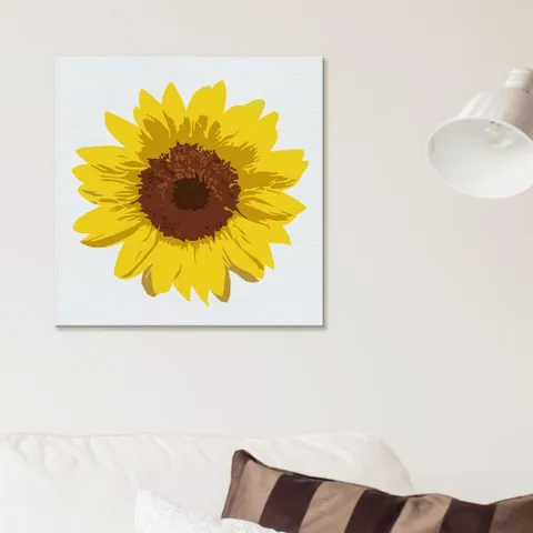 에이치플러스몰 그림 해바라기 액자 35x35cm 해바라기액자 인테리어액자