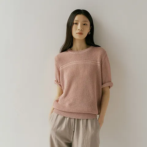 [최초가 79,900원] 26SS 펀칭 라인 스카시 벌룬 니트 4종