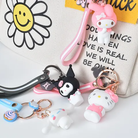 산리오 키링 시리즈 마이멜로디 키티 쿠로미 시나몬롤 에어팟 키링 유치원 가방키링 자동차열쇠