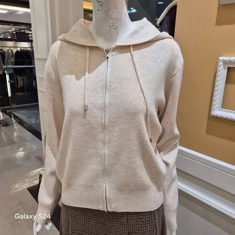 [하프클럽]  올앤썬드리 봄26 후드 짚 가디건 A6S1K271