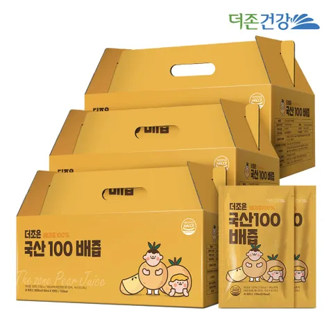 더조은 국산100 배즙 100ml 30포 3박스