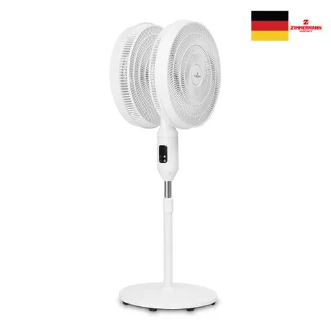 짐머만 듀얼헤드 양방향 BLDC 리모컨 선풍기 ZMDF-16035DC / 12형 5엽날개 360도 더블헤드 입체