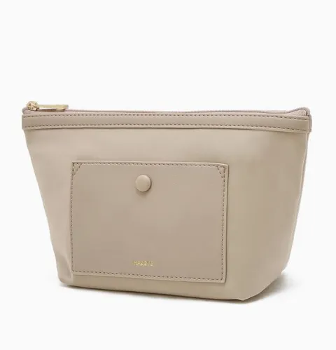 [쇼핑백동봉] [라잇백] 베이지 포켓 나일론 미니 파우치 HIWA5F981I2