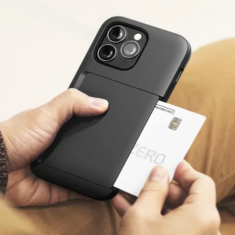 아이폰14 프로 맥스 슬라이드 카드수납 범퍼 케이스