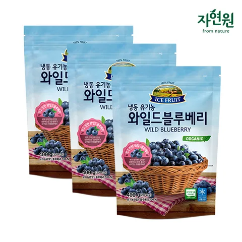 냉동 유기농 와일드블루베리 400g x 3팩
