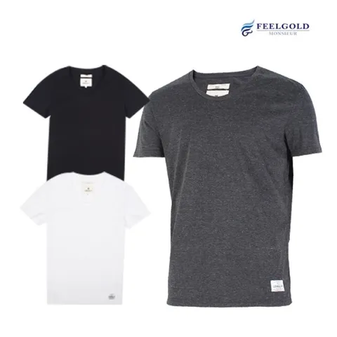 MD391 큰라운드 반소매 티셔츠 3종중택일