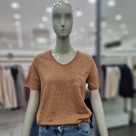 헤이니 포켓 린넨 티셔츠 (SATSC3531 브라운,핑크,블랙,화이트)_DJ