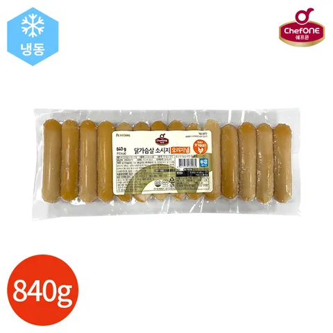 쉐프원 닭가슴살 소시지 오리지널 840g