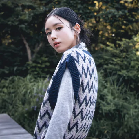 4.3[최초가69,900]셀렙샵 에디션 25FW 모헤어 아가일 베스트