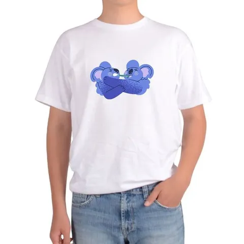 [하프클럽]  반팔티 코알라사랑 커플 친구 너와나 애인 연인 호주