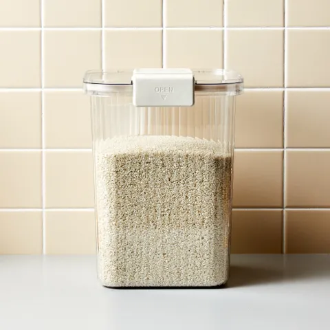 깔끔하게 보관하는 클리어 쌀통 10KG