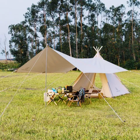 고급 방수 타프세트 3~4인용 텐트 인디언 3 고급 타프세트 텐트 방수