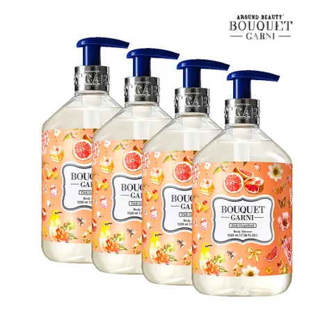 딥 퍼퓸 바디워시 핑크자몽향 520ml x4개