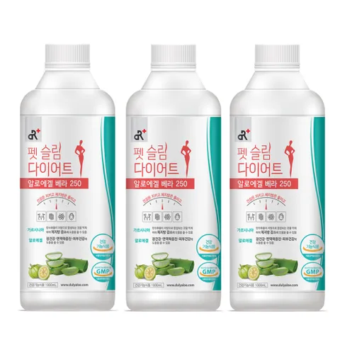 펫슬림 다이어트 알로에겔 베라250 1L x 3병