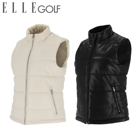 여성 소프트 인조가죽 패딩 베스트 6I81404_DJ