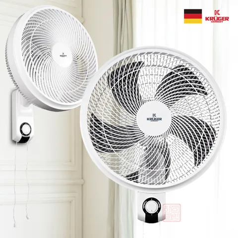 16인치 써큘레이터형 벽걸이 선풍기 5엽날개 좌우회전 벽걸이선풍기 가정용 식당 사무실 업소용 벽선풍기