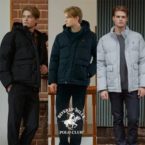 [하프클럽] 비버리힐즈폴로클럽 남성 디테쳐블 푸퍼 패딩자켓