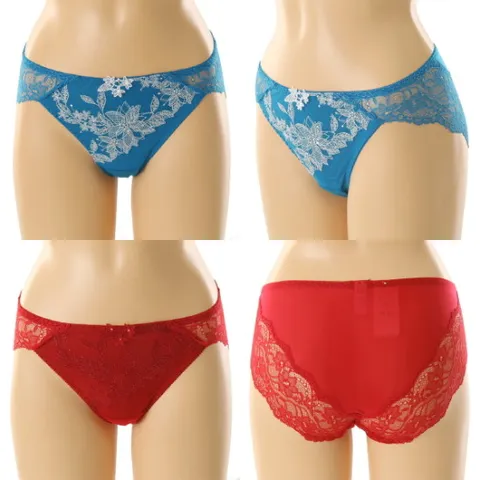 와코루 여성 살루트 플라워 모티브 레이스 팬티  DPT0408A 428515