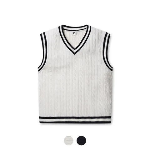 남성 케이블 니트 베스트_PHD4ES1070