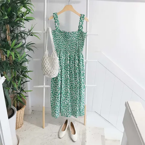 [브리치] 보블리에 / 포포 플라워 스모크 원피스