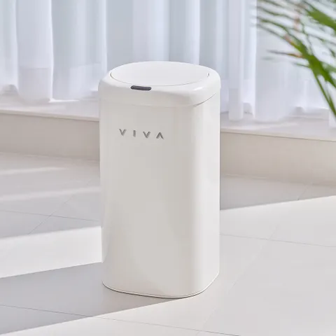 비바 센서 휴지통 디엣지 27L  종량제 기저귀 냄새차단 자동 센서 휴지통