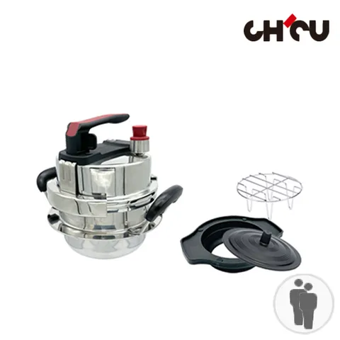 치치쿠쿠 IH 인덕션&가스 소형 1~2인 압력솥 1.2L [S_2] / 미니 가정용 스텐 솥밥 누룽지 가마솥 돌솥