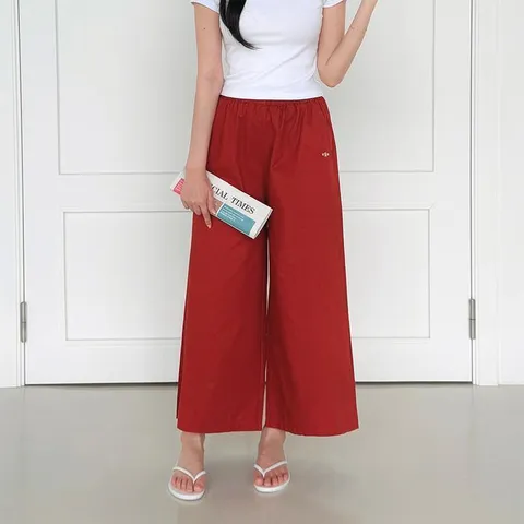 카놀딘 워싱면 A라인 9부 치마바지 SD_250716 (39372435)